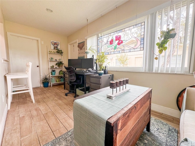 216 Gloucester Blvd Unit 216, Sun City Center, FL 33573 - office space featuring light wood-style floors, baseboards, and a textured ceiling