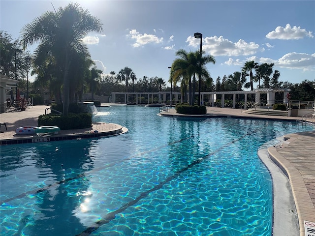 view of pool with a patio