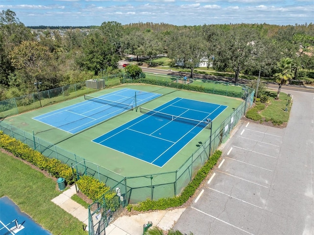 view of tennis court