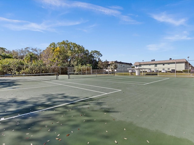 view of tennis court