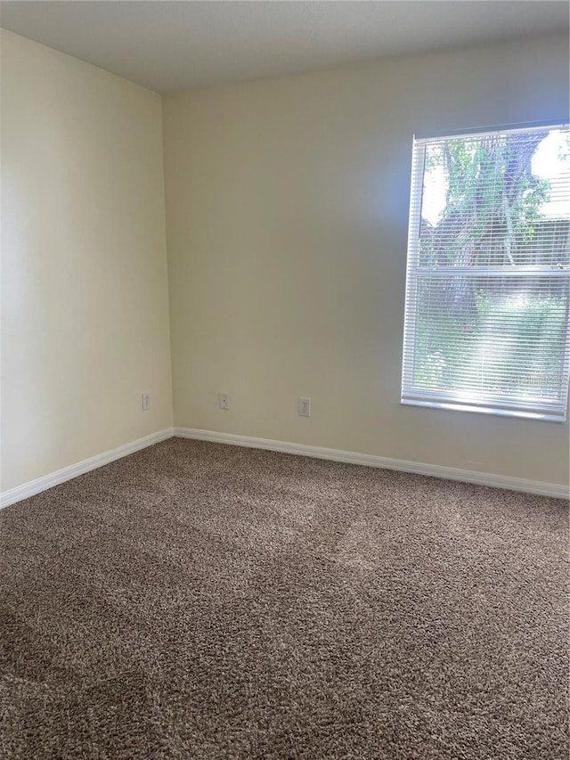 view of carpeted empty room