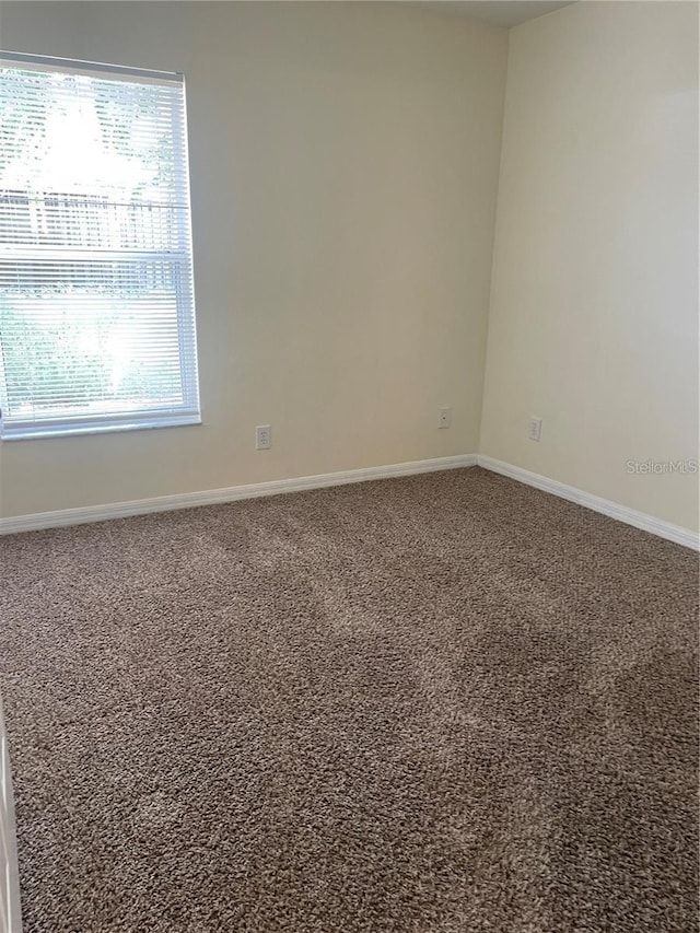 carpeted spare room with a healthy amount of sunlight