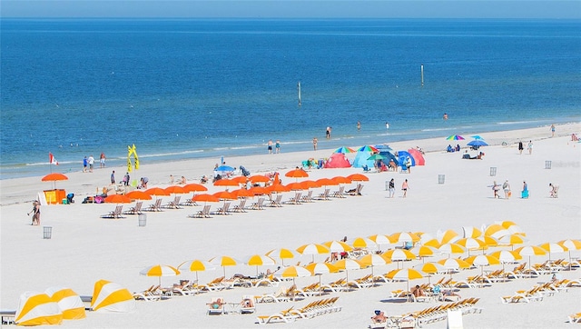 water view with a beach view