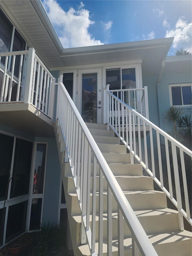 view of staircase