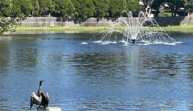 view of water feature