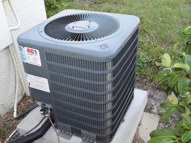 exterior details featuring central AC unit