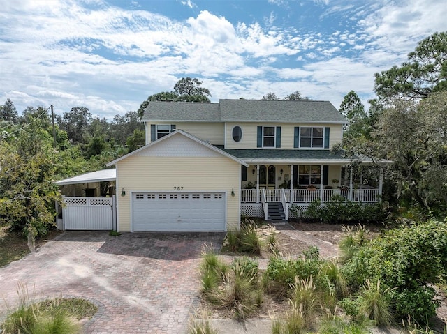 view of front of house featuring a porch