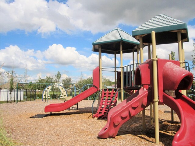 view of jungle gym