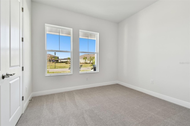 view of carpeted empty room