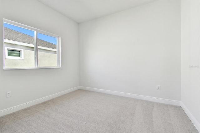 view of carpeted empty room