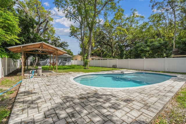 view of pool with a patio area