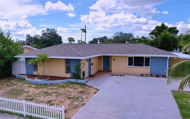 view of ranch-style house