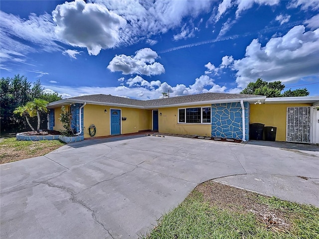 view of ranch-style house