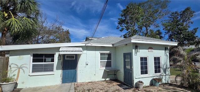 view of back of property