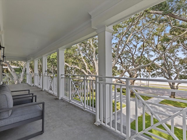 view of balcony