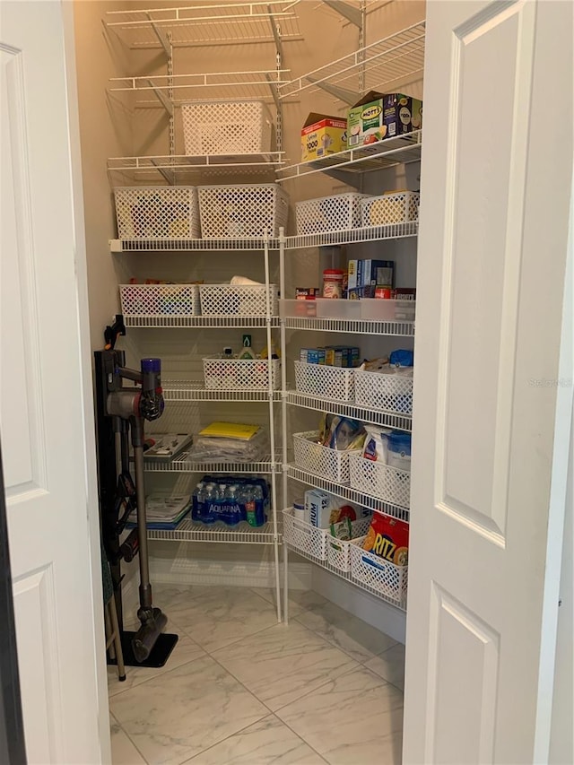 view of pantry