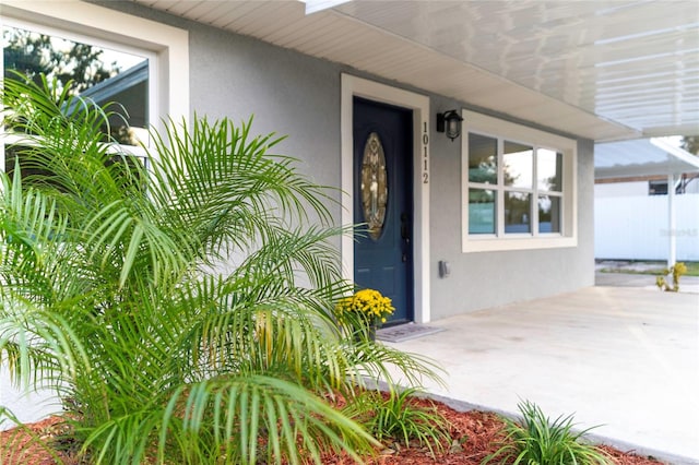 view of entrance to property