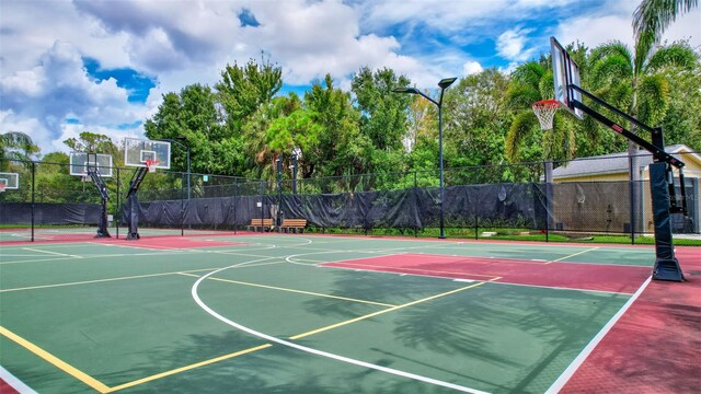 view of sport court