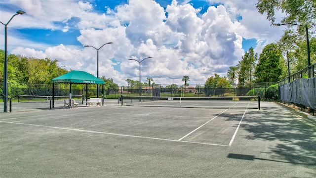 view of sport court