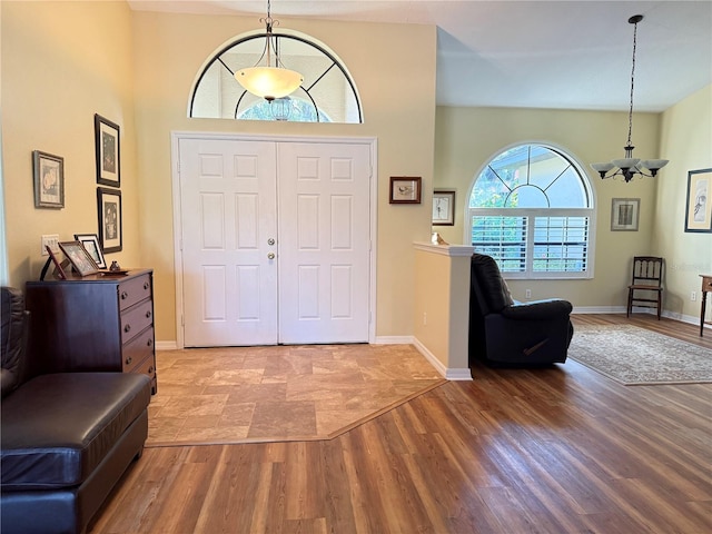 entryway featuring wood-type flooring