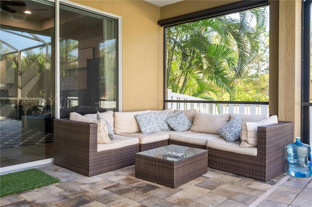 sunroom featuring a healthy amount of sunlight