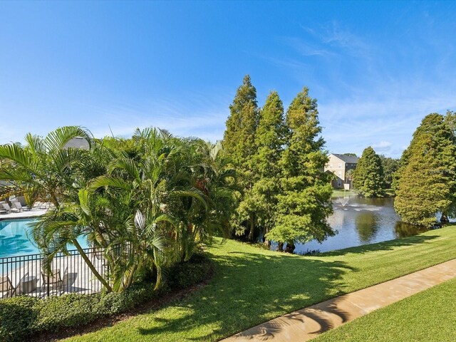 view of water feature