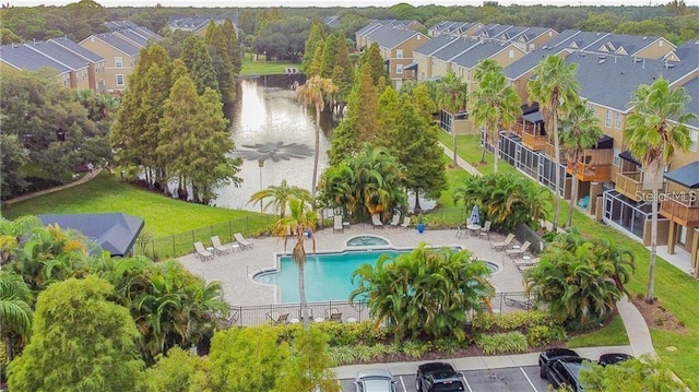 birds eye view of property