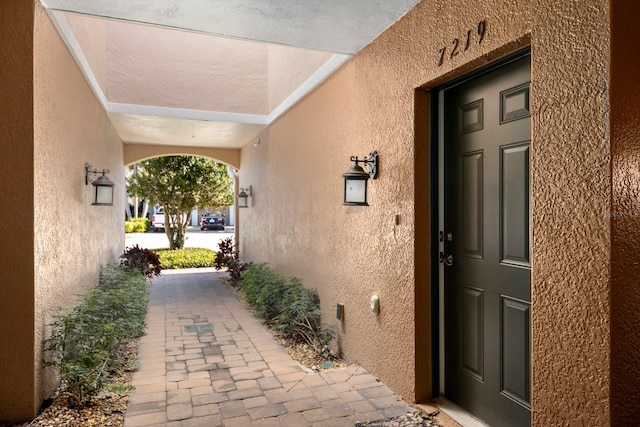7219 Hamilton Rd Unit 7219, Bradenton, FL 34209 - doorway to property featuring stucco siding