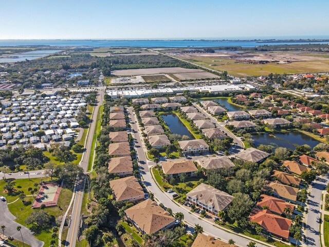 7219 Hamilton Rd Unit 7219, Bradenton, FL 34209 - birds eye view of property featuring a water view and a residential view