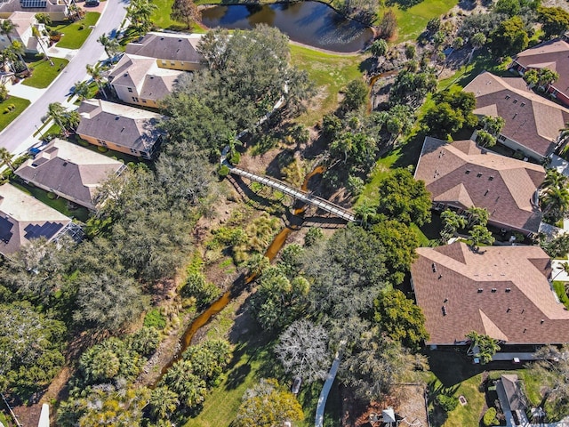 7219 Hamilton Rd Unit 7219, Bradenton, FL 34209 - birds eye view of property with a residential view and a water view