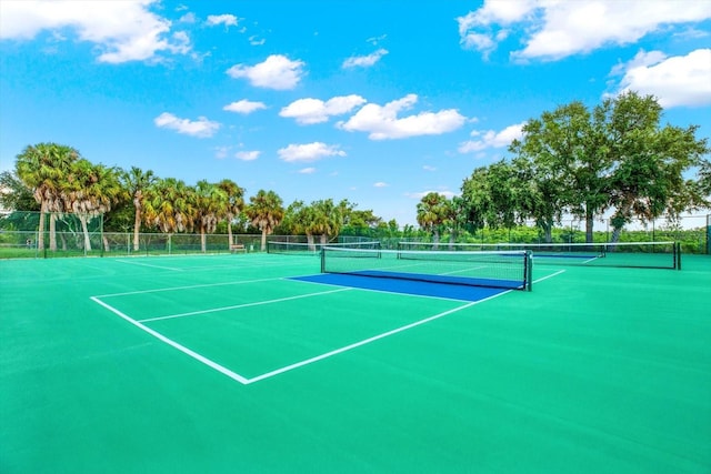 view of tennis court