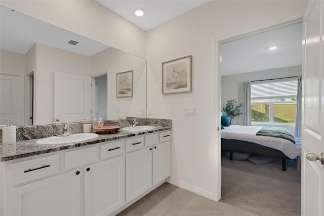 bathroom with vanity