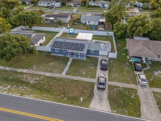 drone / aerial view featuring a residential view