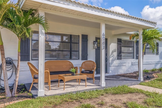 view of patio / terrace featuring a porch