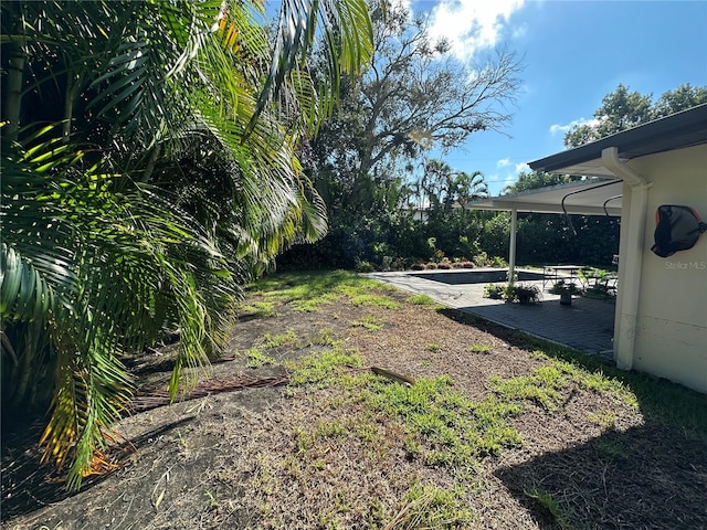 view of yard featuring a patio area