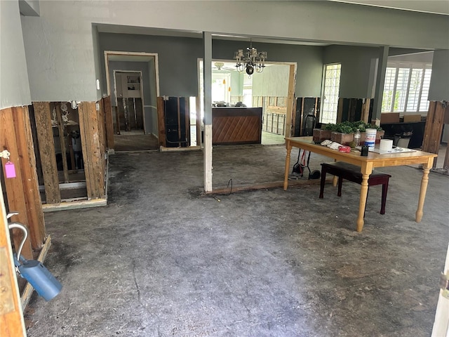 view of dining area