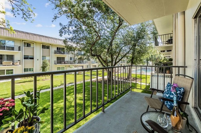 view of balcony