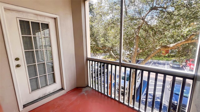 view of balcony