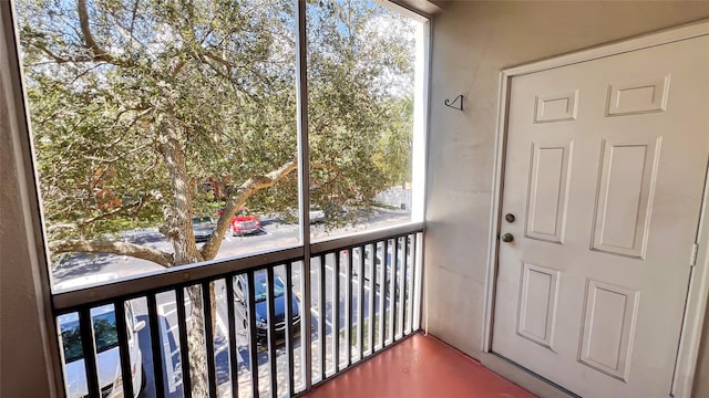 view of doorway to outside