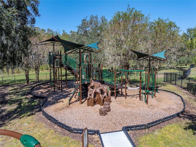 view of jungle gym