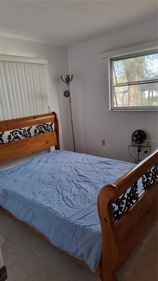 bedroom with carpet floors