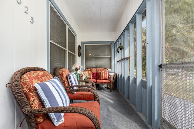 view of sunroom / solarium