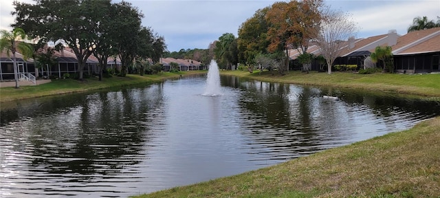 view of water feature