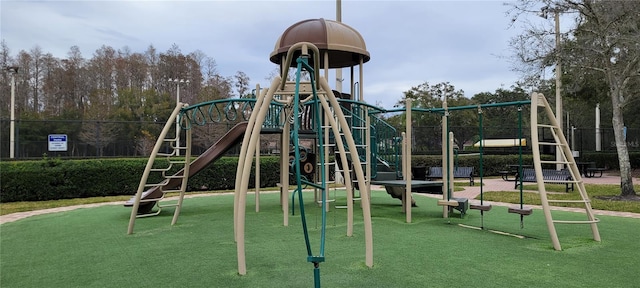 view of jungle gym