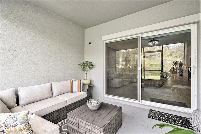 view of patio / terrace featuring outdoor lounge area