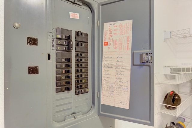 utility room with electric panel