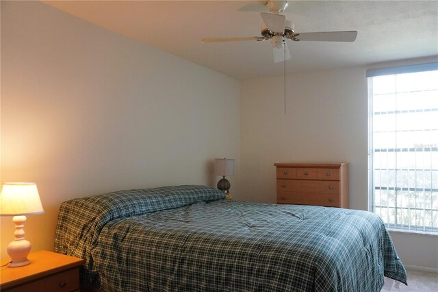 4338 Tahitian Gardens Cir Unit C, Holiday, FL 34691 - bedroom with multiple windows, carpet floors, and ceiling fan