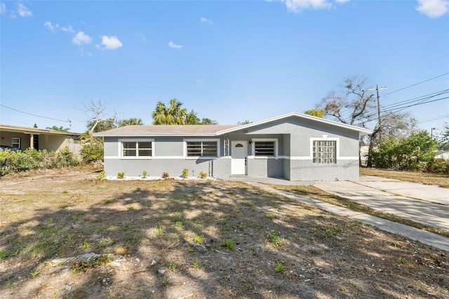 view of ranch-style home