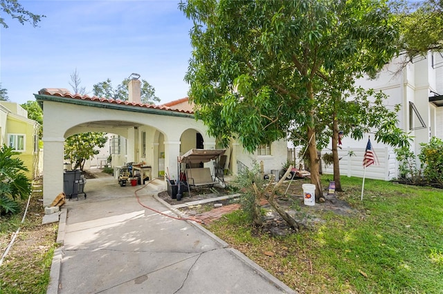 view of front of home