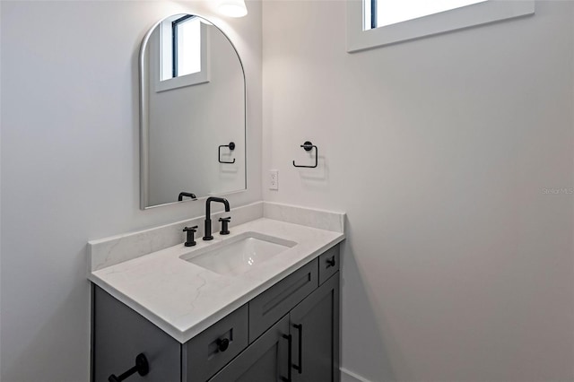 bathroom featuring vanity